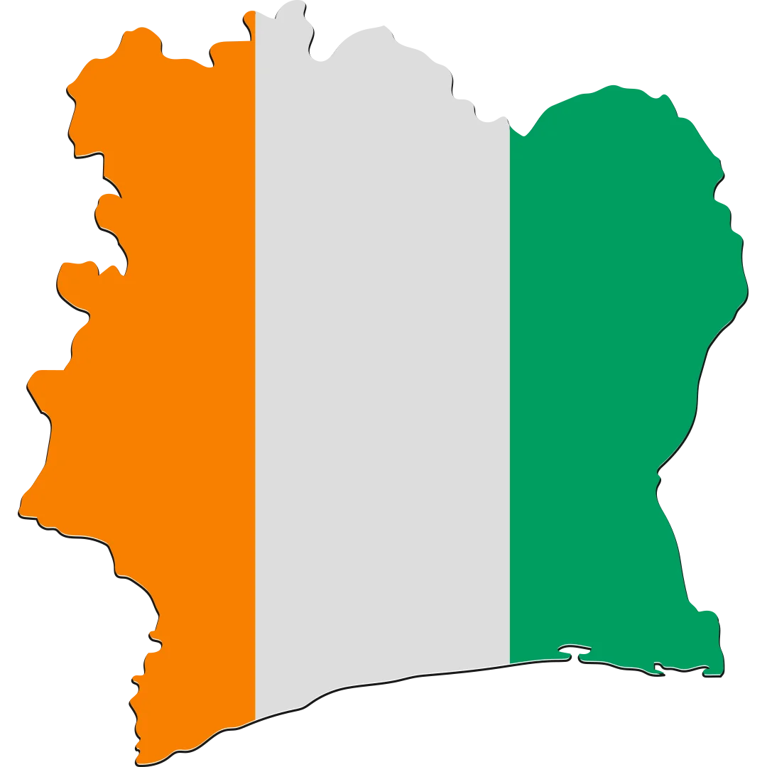 Cote D Ivoire import export trade map