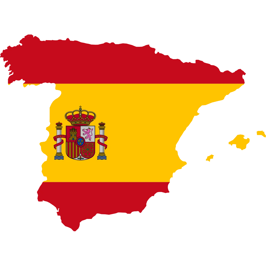 Spain import export trade map